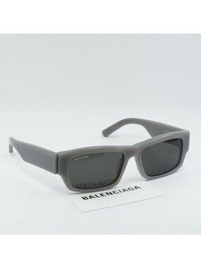 Balenciaga BB0261SA 004 Rectangle Sunglasses -  Grey